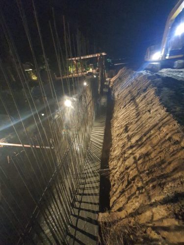 Private Villa Beach Retaining wall